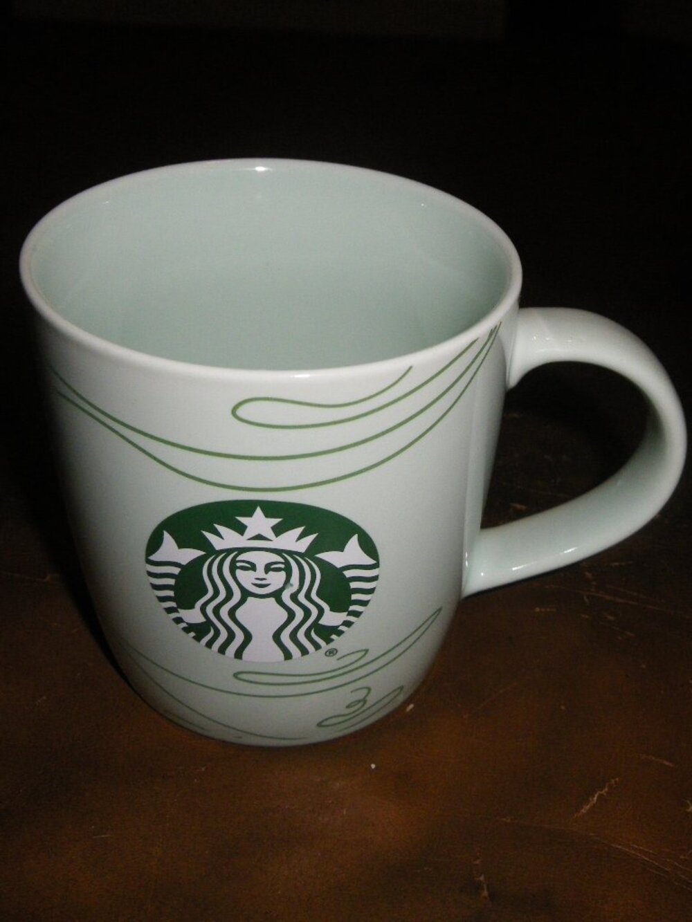 2020 Starbucks Holiday Mint Green Swirl Mermaid Siren Logo 12 oz Coffee Mug